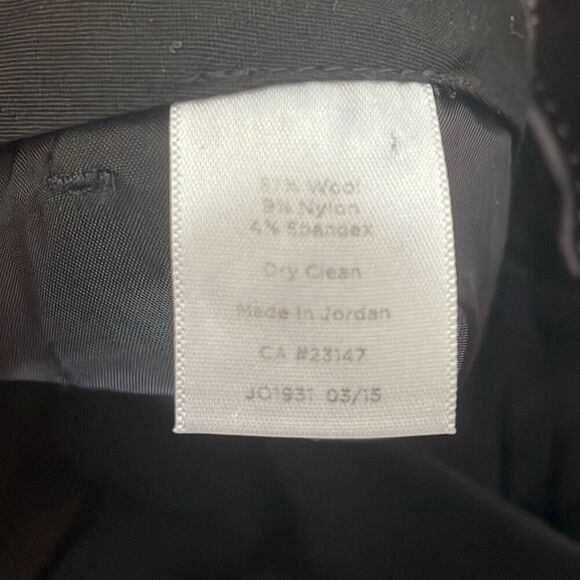 Talbots petites black pleated dress pants straight wool blend pants size 4P - Picture 14 of 14